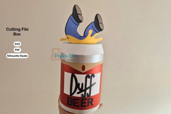 22 Archivo para recortar y armar caja en forma de cerveza