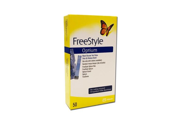 FREESTYLE OPTIUM BLOOD GLUCOSE TEST STRIPS 50 STRIPS Unique Pharmacy