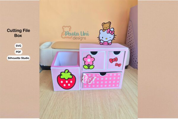 Archivo para recortar y armar organizador de herramientas