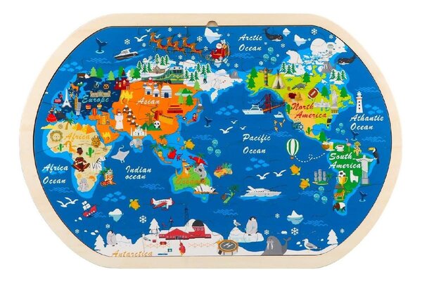 Rompecabeza Mapa de Mundo