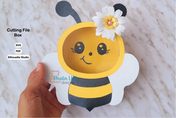 Caja en forma de abeja