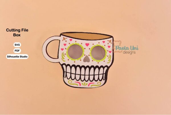 Archivo digital para recortar y armar caja para el dia de los difuntos