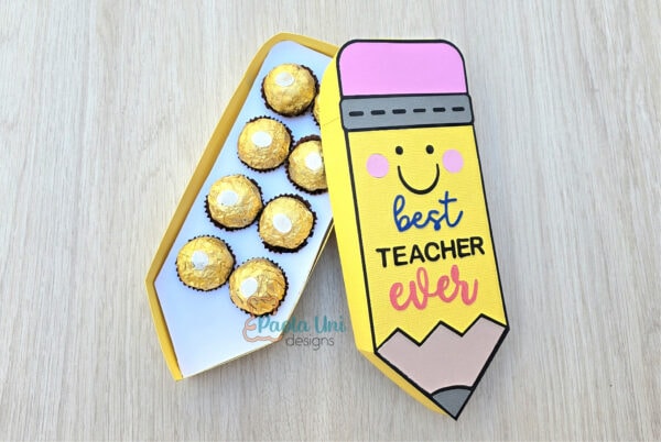 Archivo para recortar y armar caja en forma de lapiz