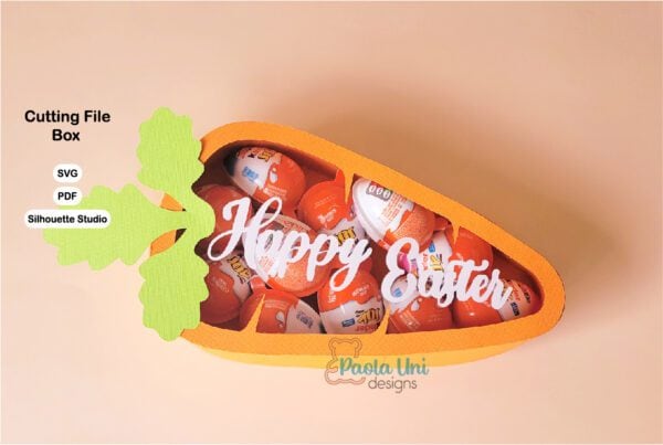 Caja en forma de Zanahoria