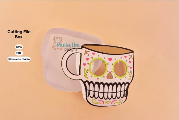 Archivo digital para recortar y armar caja para el dia de los difuntos