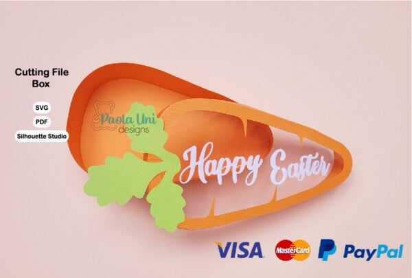 Caja en forma de Zanahoria