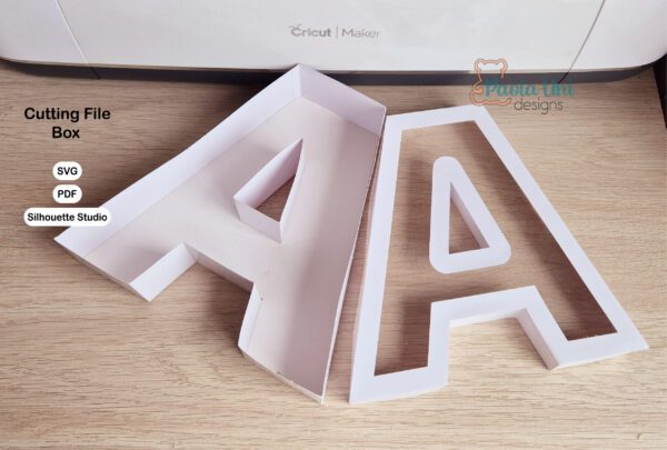 Archivo para recortar y armar caja en forma de letra A