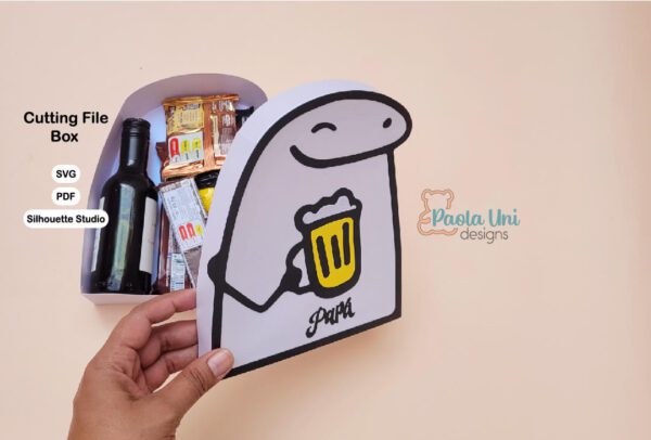 Caja Flork Papá SVG Cricut, – silhouette Studio Cameo-PDF Tijeras