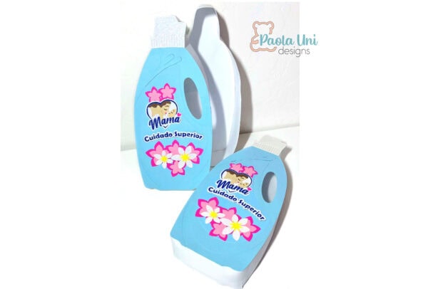 8889 Archivo digital para recortar y armar caja en forma de suavizante suavitel madre