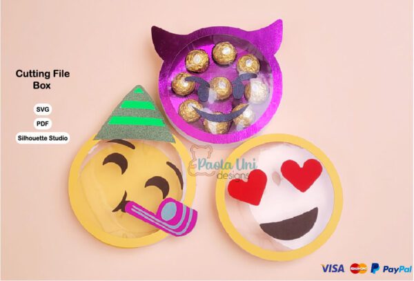 Caja en forma de Emojis