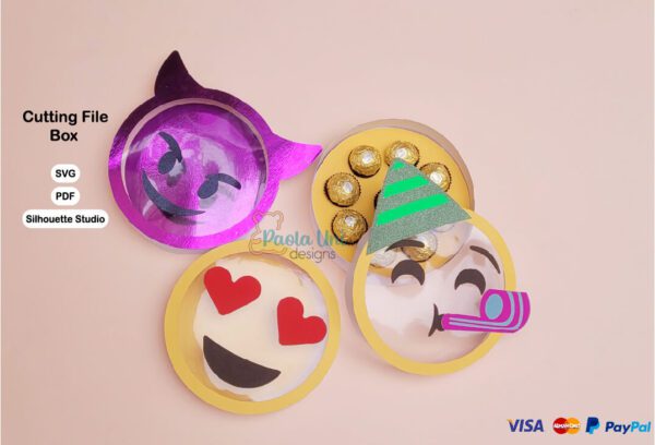 Caja en forma de Emojis