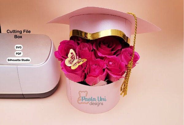 Digital Caja Birrete incluye archivo para tapete 12x12 y 12x24 - Imagen 2