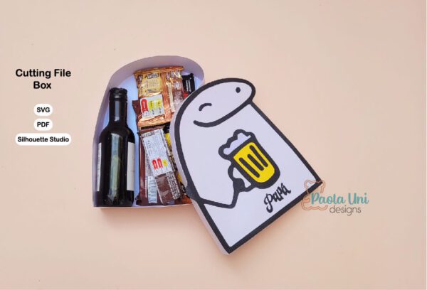 Caja Flork Papá SVG Cricut, – silhouette Studio Cameo-PDF Tijeras