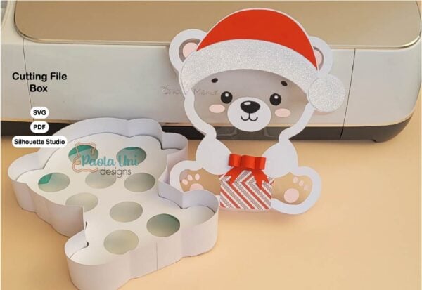 Caja En forma de oso para Navidad