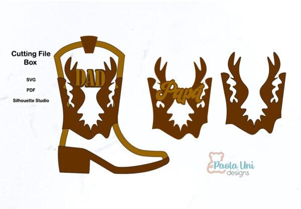 Caja Bota de vaquero