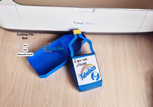 Archivo Digital caja fabuloso papá, no incluye mamá, tiene soporte de chocolates