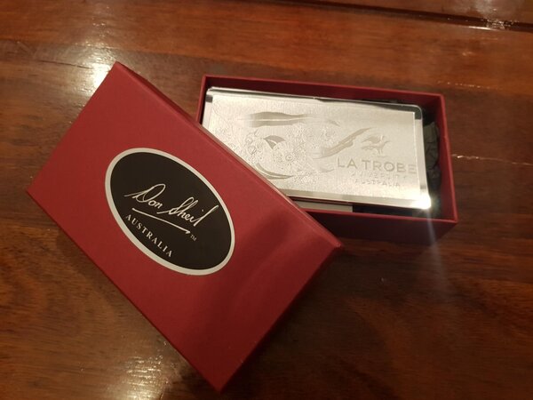 Don Sheil Pen Rest can be custom designed with your logo