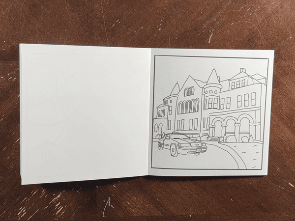 'True Taxi In Gentle Rain' Colouring Book - Image 4