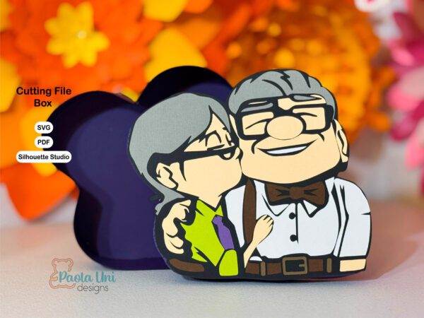 Archivo para recortar y armar caja para san valentim, cumpleaños