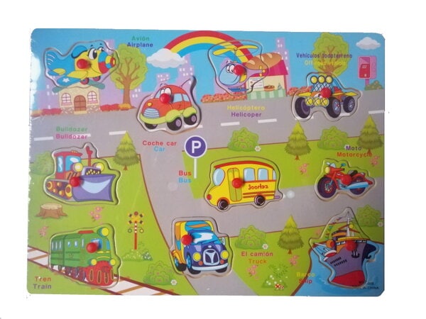 Puzzle Encaje Medios de Transporte