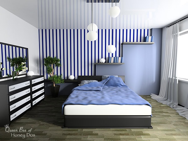 blue bedroom