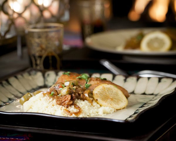 Moroccan Chicken with Green Olives and Lemon