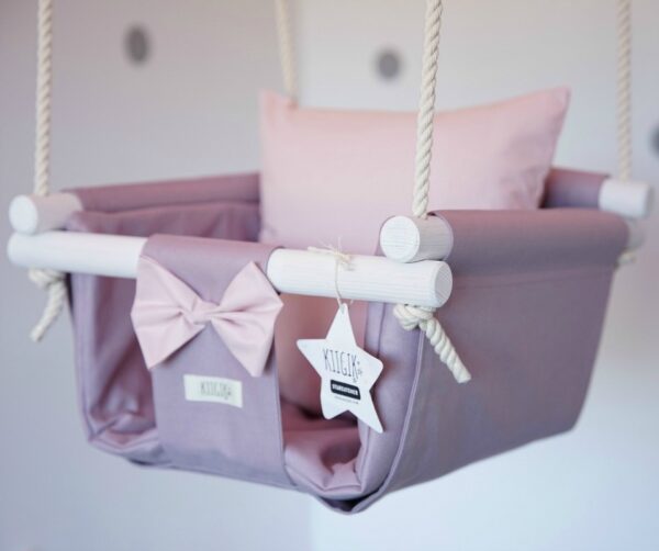 Lilac baby swing "Bubblegum" - Image 3