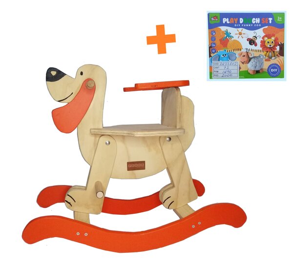 Perro Balancín + Masa Moldeable de Regalo