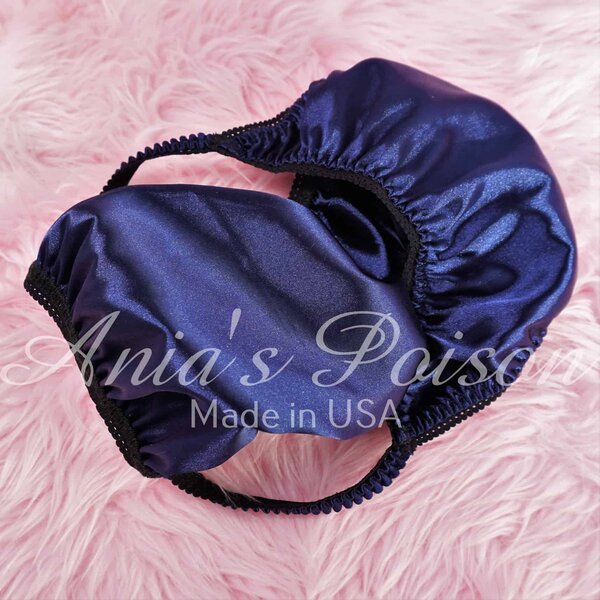 Ania's sissy Men's cheeky panties Countess cut Satin lined front men's string bikini sz 7/L - Image 3