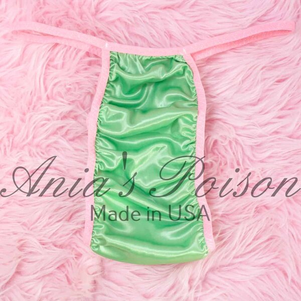 Anias Poison stretch panties RIO sissy green butter soft tanga Narrow panties M/L