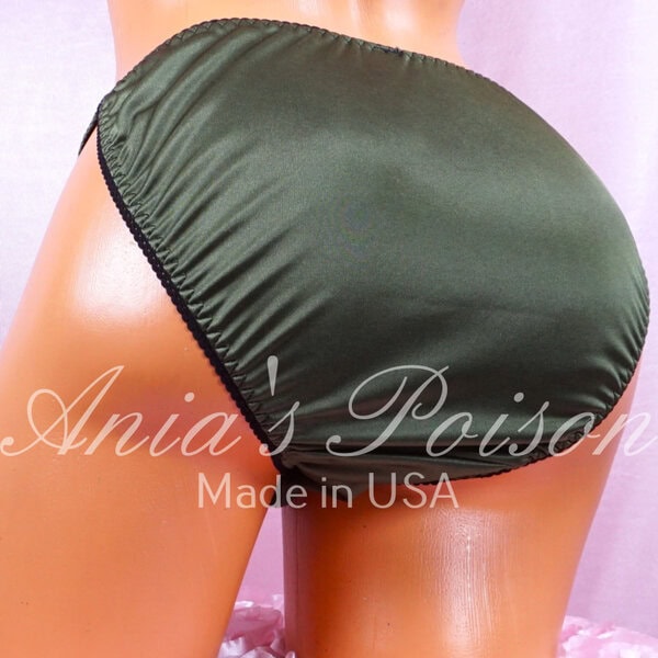 Ania's Sissy string bikini 5 Piece Lot Satin Foil Lace shiny wetlook men's panties sz S - Image 2