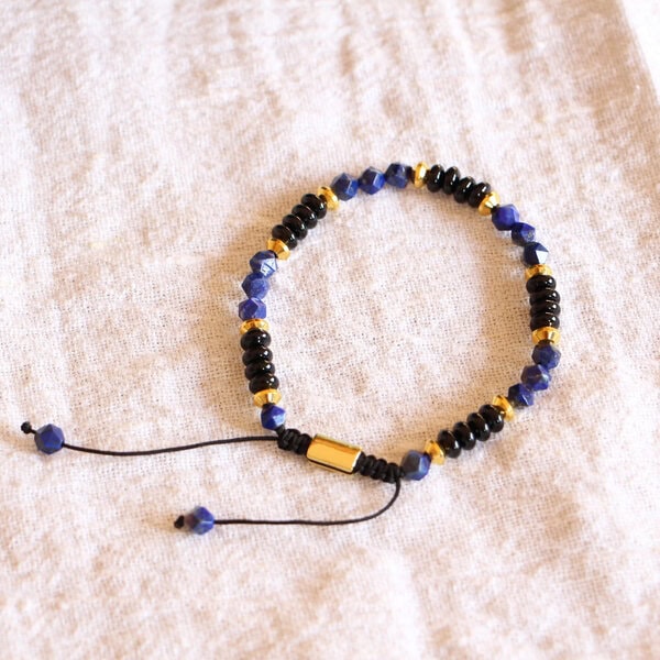 bracelet lapis lazuli homme Bracelet pour homme Résilence lapis lazuli Terrapia