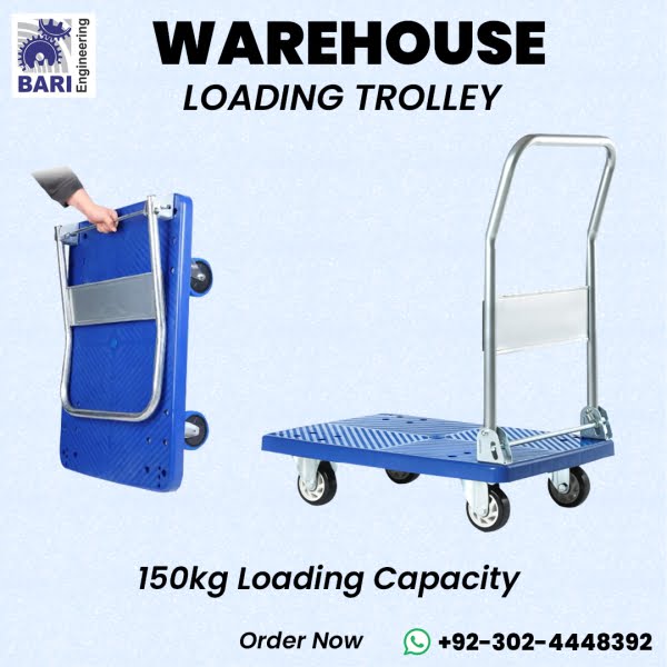 Model 1 (150 kg) | Industrial Loading Trolley | Bari Engineering Lahore