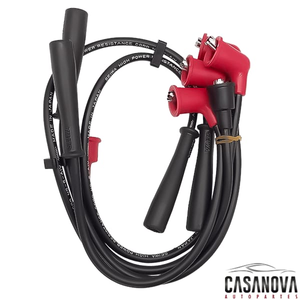 Cable de bujías papara MAZDA 323 1.3 y 1.5L E3 y E5 marca SEIWA Japón OEM 8BB1-18-140