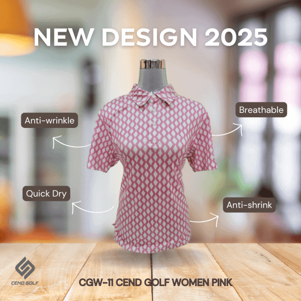 CEND Golf Women T-Shirt (Pink) CGW-11