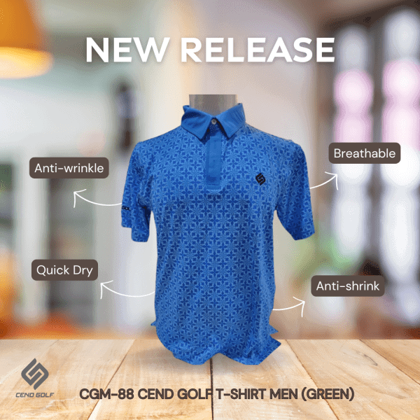 CEND Golf Men T-Shirt (Green) CGM-88