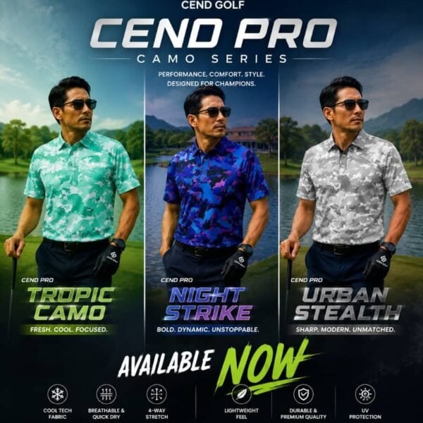 CEND GOLF MEN T-SHIRT PRO EDITION (CAMOU SERIES)