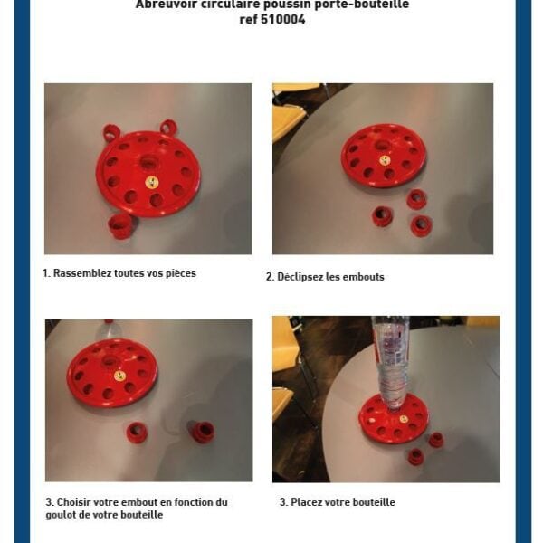 Pojilica za piliće sa navojem za flašu Ukal 2