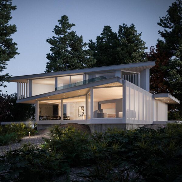 oceanfront custom home on Vancouver Island