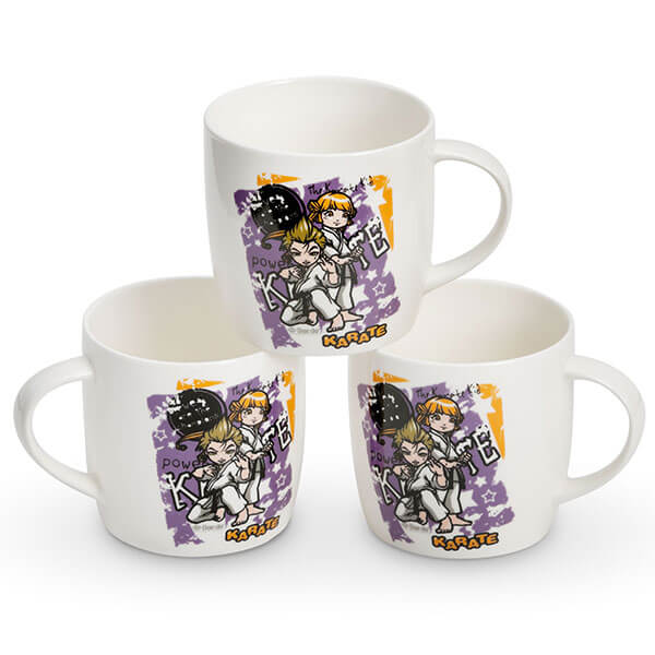 Taza "KARATE KIDS" Lila