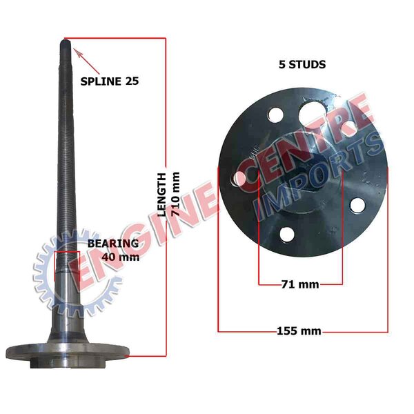 HILUX SIDESHAFT – RIGHT HAND SIDE