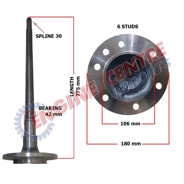 HILUX SIDESHAFT - LEFT / RIGHT HAND SIDE