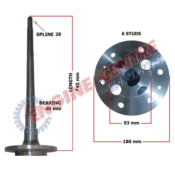MAZDA / RANGER SIDESHAFT - RIGHT HAND SIDE