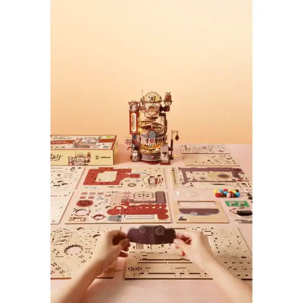 Schokoladenfabrik Kugelbahn - Aufbau-2