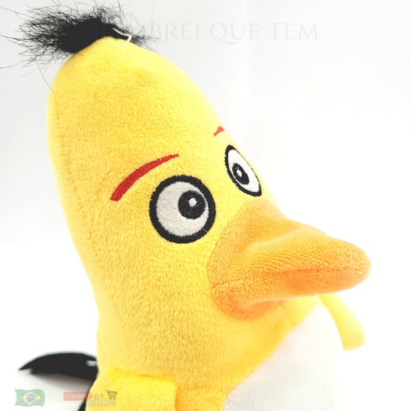 Angry birds Chuck -Pássaro amarelo  – com som  urso de pelúcia