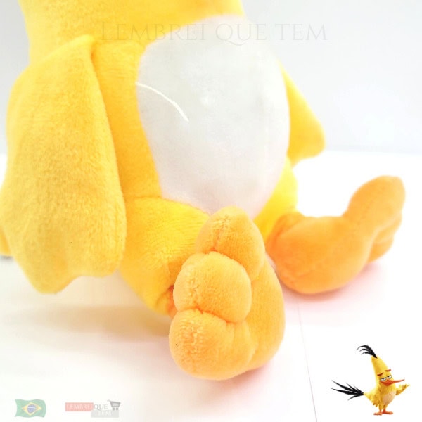 Angry birds Chuck -Pássaro amarelo  – com som  urso de pelúcia