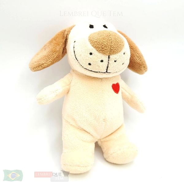 cachorrinho fofinho urso de pelúcia coração – imã