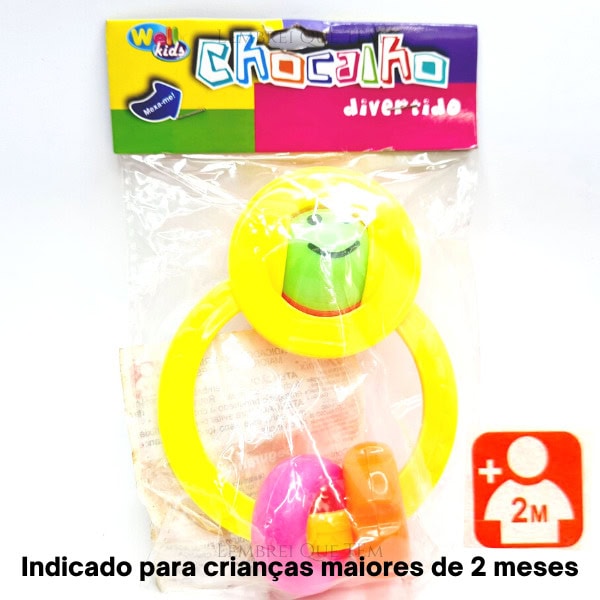 Chocalho divertido Wellkids – crianças maiores de 2 meses