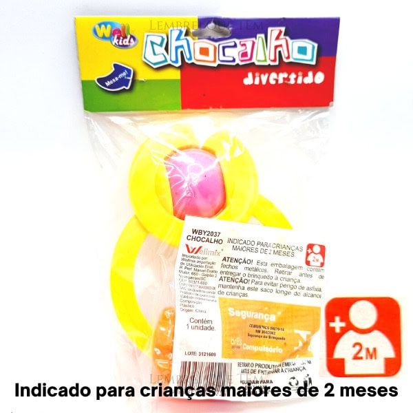 Chocalho divertido Wellkids – crianças maiores de 2 meses