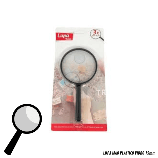 Lupa mão – Lente De Aumento Escritório 75mm